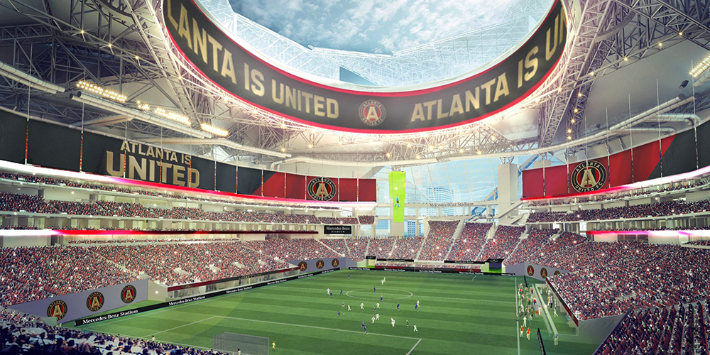 Mercedes-Benz Stadium Halo Board Atlanta